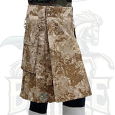 Tactical Desert Camo Kilt for Men – Detachable Utility Pockets